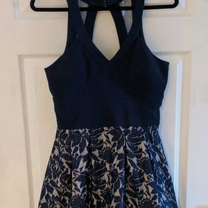 Navy Blue Dress formal party dress large 13